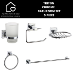 Tritton Triton Chrome Bathroom Set - 5 Piece