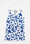 PoP Candy Floral Print Dress - Blue & White