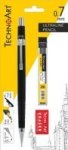 - Mechanical Pencil 0.7MM With Leads And Eraser 2B Lead