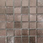 Mirror Mosaic Tiles Rose Gold Zebra Texture 15 X 15CM
