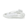 10M 10A Extension Side By Side Cord White