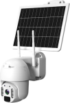 Wifi 2MP Ip Ptz Battery Camera 7W Solar Panel 24AH Lithium Ion Built-in Battery Sd Slot Up To 128GB 3.6MM Lens 15M Pir Detection
