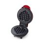Non-stick Heart Shaped MINI Waffle Maker 350WATT-RED