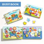 Montessori Quiet Book Suitable For Children - Pre-school Learning Activity Book - Sensory Toys - Kindergarten Educational Toys S