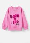 Cotton On License Dusty Fleece Crew Neck - Lcn Mat Barbie/pink Gerbera