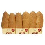 Pnp Bakehouse Brown Hotdog Rolls 6 Pack