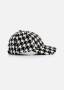 Houndstooth Boucle Baseball Cap