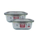 Borosilicate Glass Food Storage Container - 800ML - 2PCS
