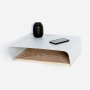 Emerging Creatives Stockholm Wall Mounted Bedside Table - Light Grey