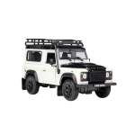 Scale 1:24 Land Rover Defender White With Roof Rack