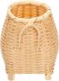Woven Pen Holder & Makeup Brush Cup Rustic Desk Organizer For Office Home