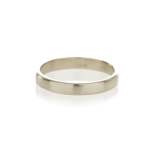 Men's Band In White Gold - 5MM XL