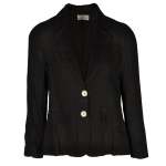 Linen Blazer - Black XXL