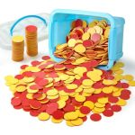 Stochastic Box Counters For Kids Math 800 Pcs Plastic Two-color Red And Yellow Counter Double Sided Counters Educational Toys To