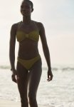 Padded Bandeau Bikini Top - Olive Green