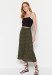 Animal Print Skirt - Khaki