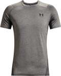 Men's Heatgear Armour Fitted Short Sleeve - Carbon Heather Sm