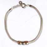 Multi Circle Bead Mesh Choker - Silver Free