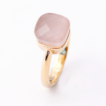 Aster Gold Stack Nude Crystal Ring - 7 Nude Crystal