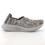 Ladies Sneakers In Pewter Multi - Pewter 9