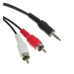 Stereo{male} To 2 Xrca {male} 5 M Cable