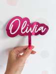 Double Layered Acrylic Cake Topper