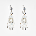 African Chic Vanilla Beaded Earrings - Vanilla