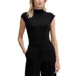 Mock Neck Blouse -black