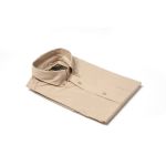100% Cotton Short Sleeve Formal Shirt - Stone - L