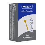 Marlin Office Essentials Brass Paper Binders 25MM 100'S Pack Of 10