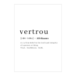 Vertrou Art Print - A2