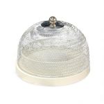 Cake Stand With Mesh Dome Cream