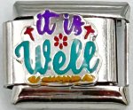 It Is Well 9MM Charm