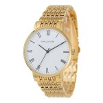 Gents Gold Mesh White Dial Watch HB1480C
