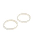 Silver Stretch Sleeve Garters 2-PACK