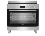Beko 90CM Stainless Steel Freestanding Gas electric Cooker - BGTW11225EX