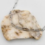 Paperclip Chain Necklace - Gold Plated Stainless Steel