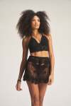 Crochet Top - Black - One Size