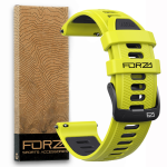 Elite 20MM Quick Release Two-tone Watch Strap - Lime black