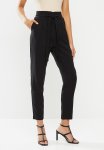 Sissy Boy Snatched High Rise Paper Bag Trousers With Belt - Black