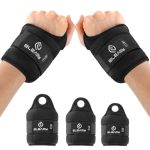 Eleamy Wrist Weights For Women & Men - 3.0LB 2 Pair - Black