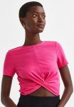 Twist-detail Top - Pink