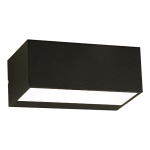 DIE Cast Aluminium Bulkhead With Frosted Glass BH082 Black