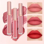 3 Pcs Matte Lipstick Lip Gloss Set Waterproof Non-stick Cup Liquid Lipstick Matte Velvety Lip Glaze Lipstick Set Lip Stain Lip C