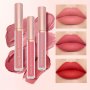 3 Pcs Matte Lipstick Lip Gloss Set Waterproof Non-Stick Cup Liquid Lipstick Matte Velvety Lip Glaze Lipstick Set Lip Stain Lip Care Not Easy