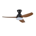 Dorothy Metal Ceiling Fan With LED Light - Antique Brass And White