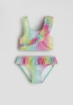 Frill-trimmed Bikini - Green