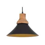 Keelan Metal And Wood Pendant Light