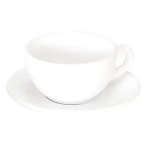 Open Cappuccino Cup White - 210ML Set Of 12 Chef& 039 S Depot
