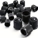 20PCS Tire Stem Valve Caps All Black Universal Stem Covers For Cars Suvs Bike And Bicycle Trucks Motorcycles Airtight Seal Heavy
